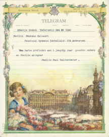 SET van 4 oude belgische telegrammen – 1948