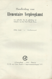 HANDLEIDING VOOR ELEMENTAIRE VERPLEEGKUNST – 1946