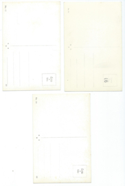 SET van 3 ansichtkaarten – Klederdracht