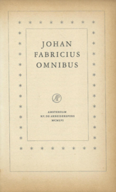 JOHAN FABRICIUS OMNIBUS - Johan Fabricius - 1956