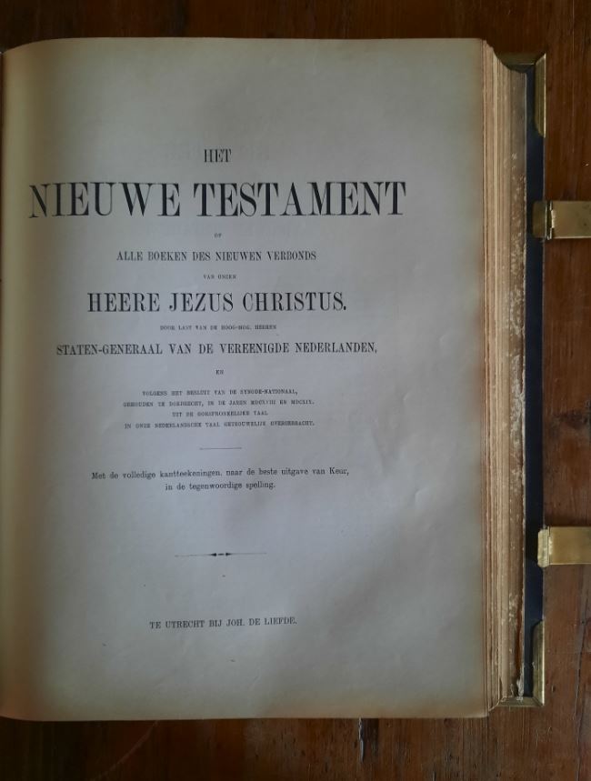 BIJBEL, DAT IS DE GANSCHE HEILIGE SCHRIFT ... – ca. 1900