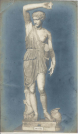 Prent – FOTO - standbeeld AMAZONE (Mattei-collectie)
