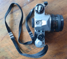 Fotocamera – PENTAX ME Super met COSINA LENS (50mm 1:2), in koffer – 1982