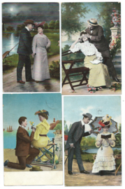 Kaarten setje 101 - 4 stuks - 1907-1909