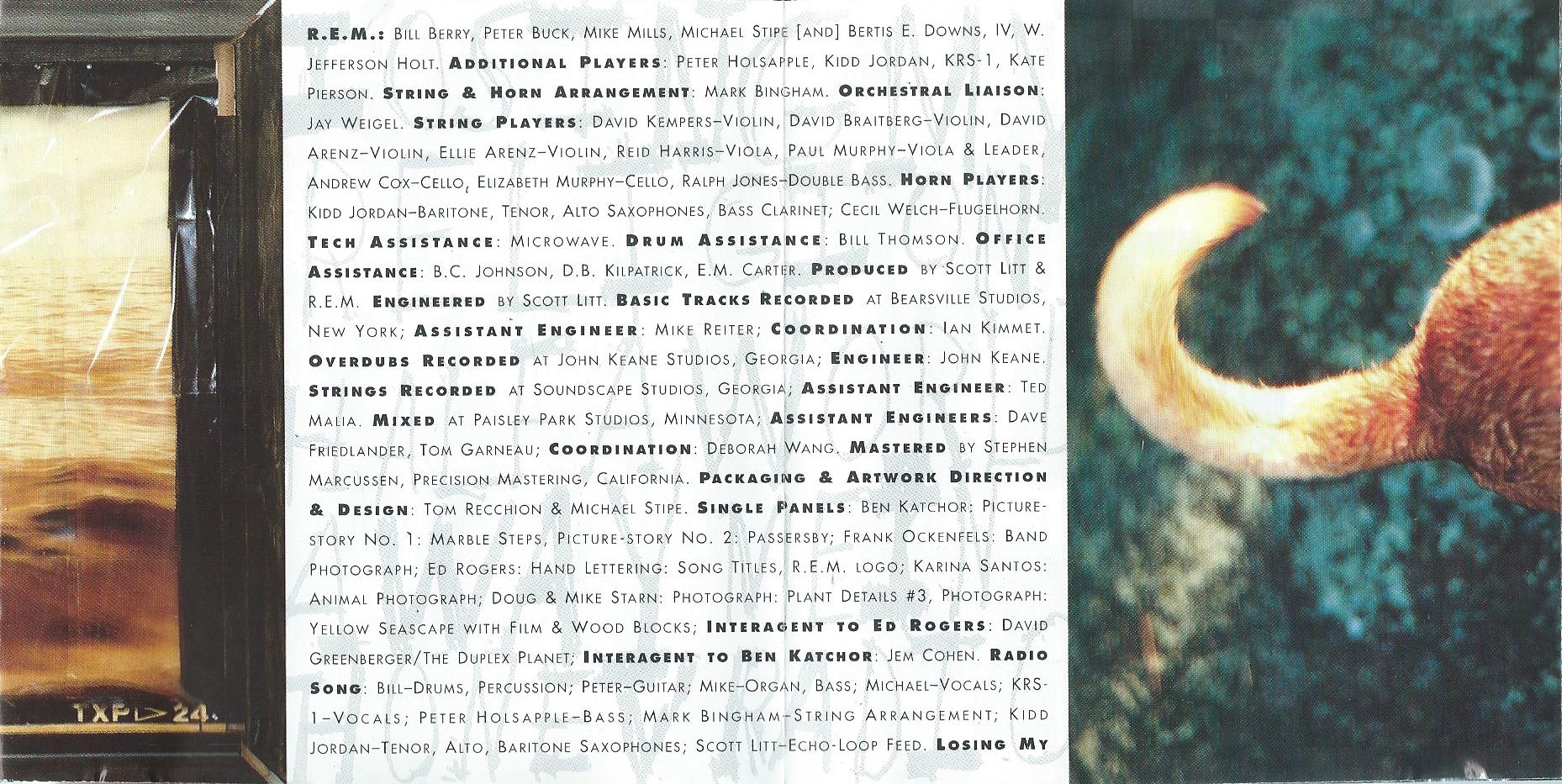 CD – R.E.M. – OUT OF TIME - 1991