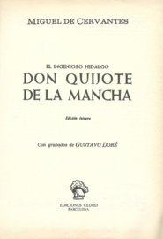 DON QUIJOTE DE LA MANCHA – MIGUEL DE CERVANTES - 1981