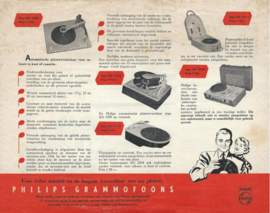 Folder – PHILIPS GRAMMOFOONS – ca. 1955