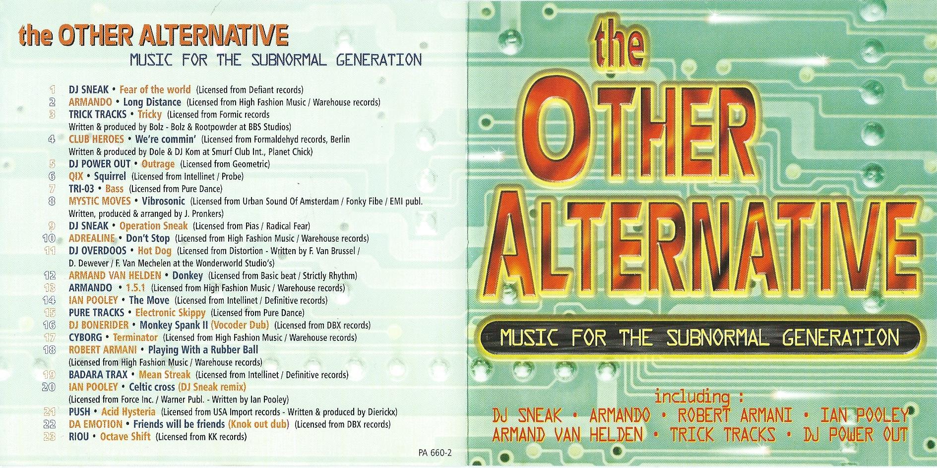 CD – Various – the OTHER ALTERNATIVE – 1996