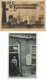 SET van 2 ansichtkaarten – Klederdracht – Drenthe - 1942