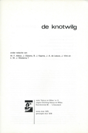 de knotwilg – natuur en milieu 5 – W.F. Alleijn e.a. - 1976