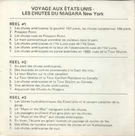 VIEW-MASTER beeldschijven – NIAGARA FALLS / LES CHUTES DU NIAGARA - New York - 3 stuks - 1971