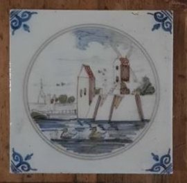 Oude tegels – Delft – 5 stuks – div. voorstellingen