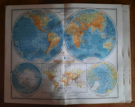 SCHOOLATLAS DER GEHELE AARDE – BOS-NIERMEYER - 1955