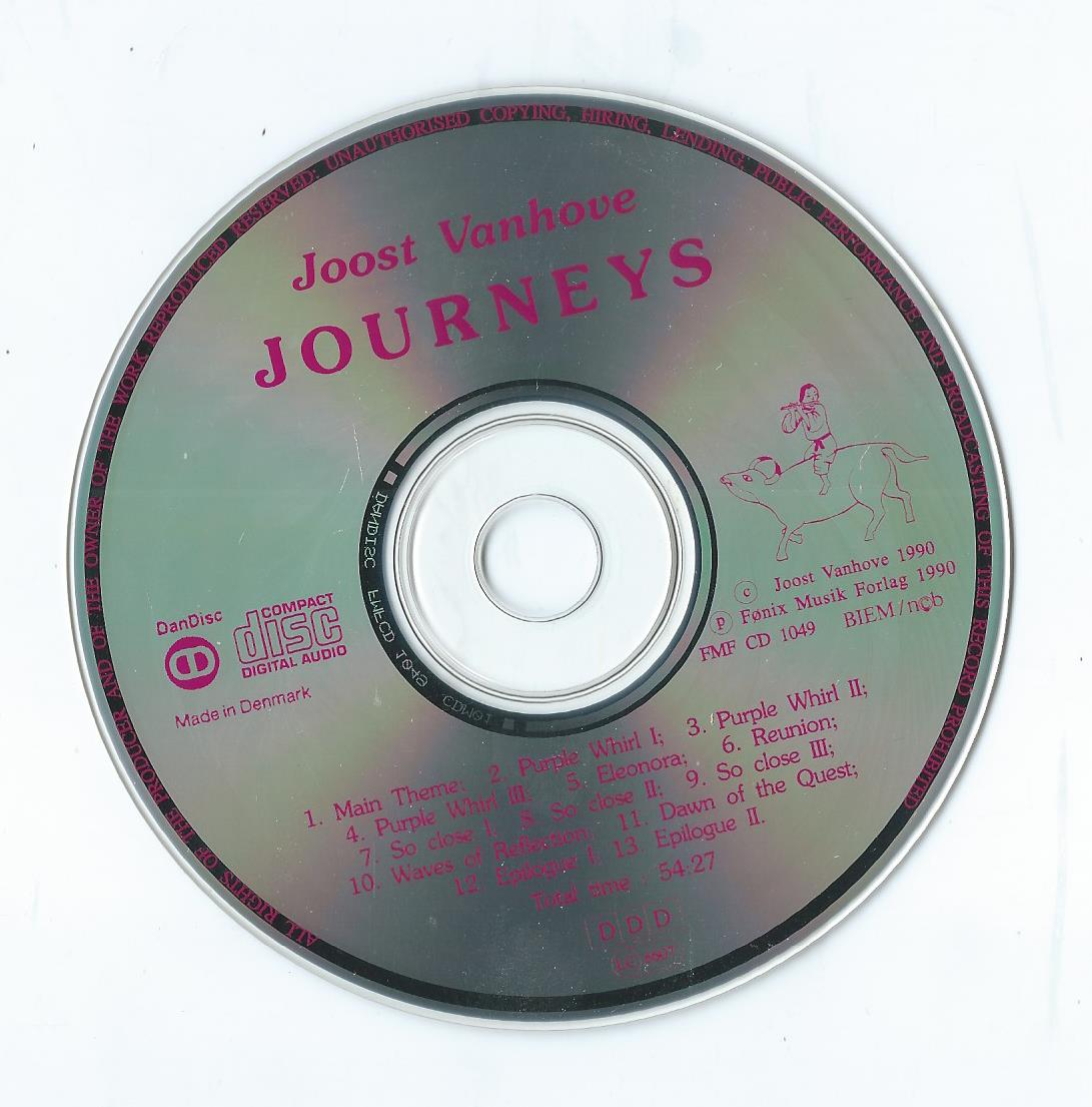 CD – JOOST VANHOVE – JOURNEYS - 1990