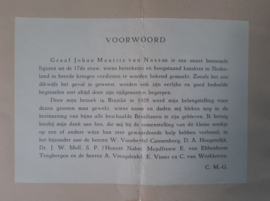 JOHAN MAURITS VAN NASSAU – C. MOLENGRAAFF-GERLINGS – ca. 1930