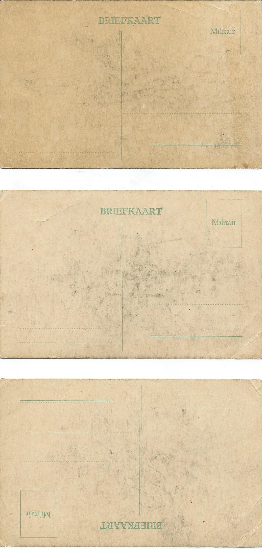 SET van 3 ansichtkaarten – Militaire vliegtuigen