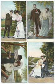 Kaarten setje 97 - 4 stuks - 1909