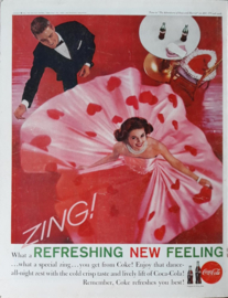 Prent - Coca-Cola - 'ZING! - Valentine' - 1961