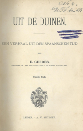 UIT DE DUINEN – E. GERDES - 1904