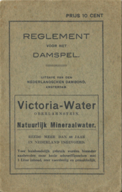 REGLEMENT VOOR HET DAMSPEL – ca. 1920