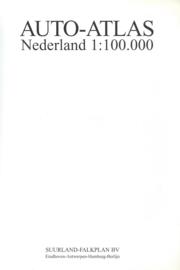 AUTO-ATLAS NEDERLAND 1:100.000 - 1996