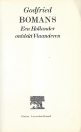 Een Hollander ontdekt Vlaanderen – Godfried BOMANS - 1971