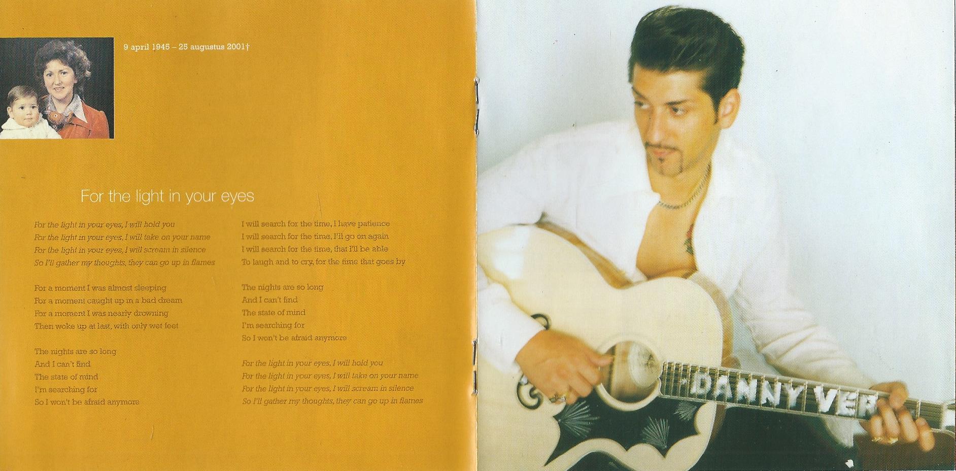 CD – danny vera – For the light in your eyes - 2002