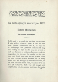 VAN EEN DIEFJESMAAT EN EEN SCHOOLJONGEN – JOH.H. BEEN – 1913
