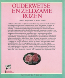 OUDERWETSE EN ZELDZAME ROZEN – Mineke Kurpershoek en Walter Verhue - 1985