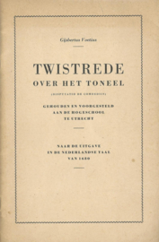 TWISTREDE OVER HET TONEEL – Gijsbertus Voetius – ca. 1960