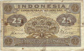 INDONESIA – 25 SEN - 1947