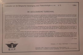 DE GEOLOGISCHE TIJDSCHAAL - J.F. Geys - 1984