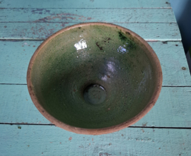 Vintage berkenbast bloempot