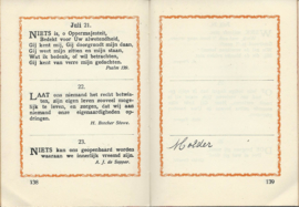 MOTTO-ALBUM VOOR VERJAARDAGEN - BIJEENVERZAMELD DOOR J.E. VAN DER WAALS – 1922