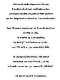DVD – Of Men and Mares - Metje Postma - 1998