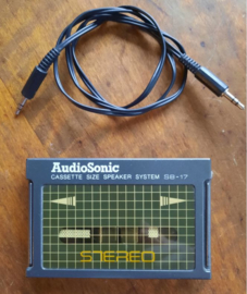 AudioSonic CASSETTE SIZE SPEAKER SYSTEM SB-17 – STEREO – jaren ‘90