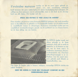 Folder – EPEDA matrassen – Sneeuwwitje – jaren ‘50