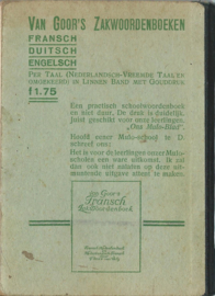 Vrieze’s Nederlands Woordenboekje – E. Vrieze – 1935