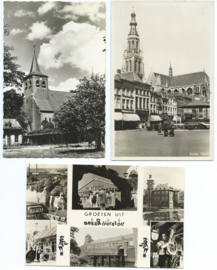 SET van 3 ansichtkaarten – Breda – o.a. 1953-1964