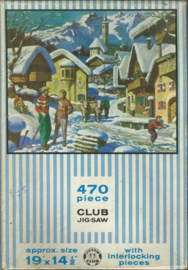 JIGSAW PUZZLE – 470 piece CLUB JIG-SAW - A SWISS VILLAGE – 1961-1965