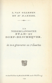 DE NEDERLANDSCHE STAD- EN DORP-BESCHRIJVER – L. VAN OLLEFEN EN R. BAKKER - 1976