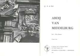 ABDIJ VAN MIDDELBURG – G.A. de Kok - 1971