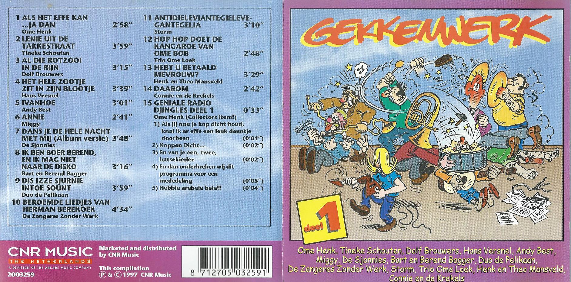 CD – GEKKENWERK deel 1 - 1997