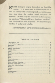 The METROPOLITAN COOK BOOK - 1927