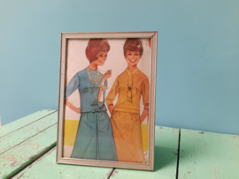 Vintage Fotolijst - Convex (bol) glas