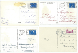 SET van 4 ansichtkaarten - Amsterdam – 1953-1956