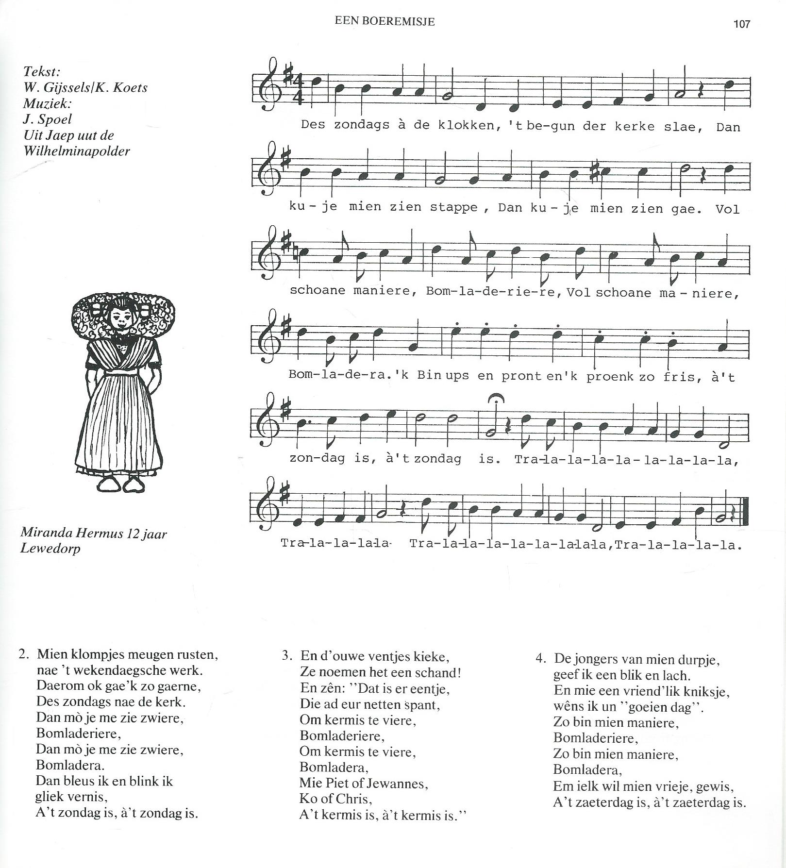 Kinderversjes en volksliederen uit ZEELAND – E.J. van den Broecke-de Man – 1979