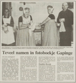 GAPINGE IN VROEGER TIJDEN – Mart Olijslager - 1996 (2)