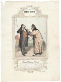 Prent - Robert-Macaire Dentiste - Honoré Daumier - IN LIJST - 1837