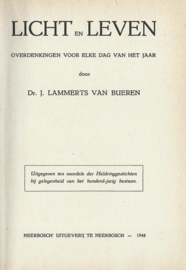 LICHT EN LEVEN – DR. J. LAMMERTS VAN BUEREN - 1948